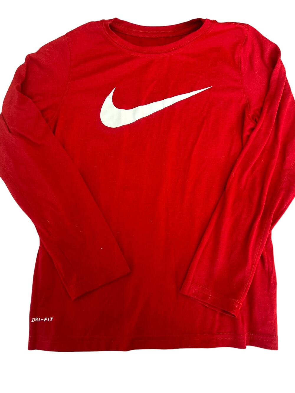 Nike Red Shirt with white logo size medium